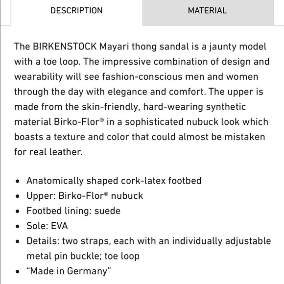 NWT Birkenstock Mayari Birko-Flor Nubuck Stone Thong Sandals - Picture 12 of 14